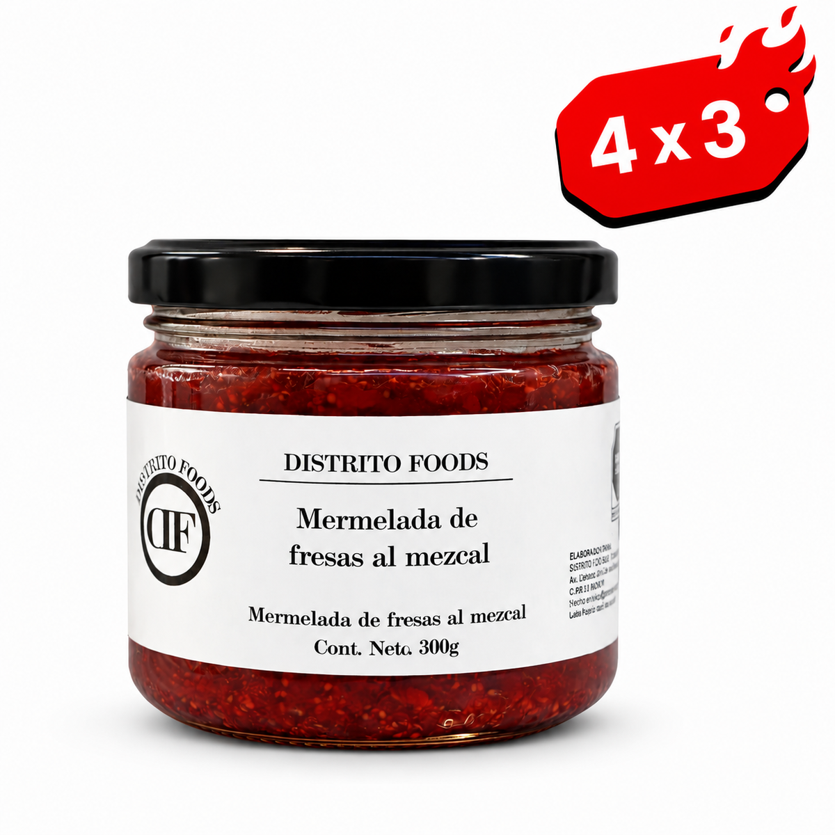 Mermelada de fresas al mezcal