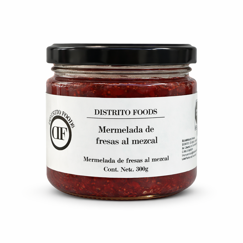 Mermelada de fresas al mezcal