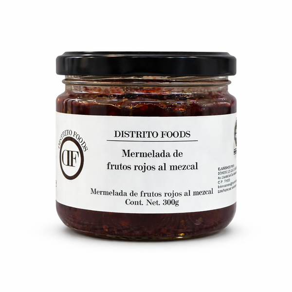 Mermeladas de frutos rojos al mezcal