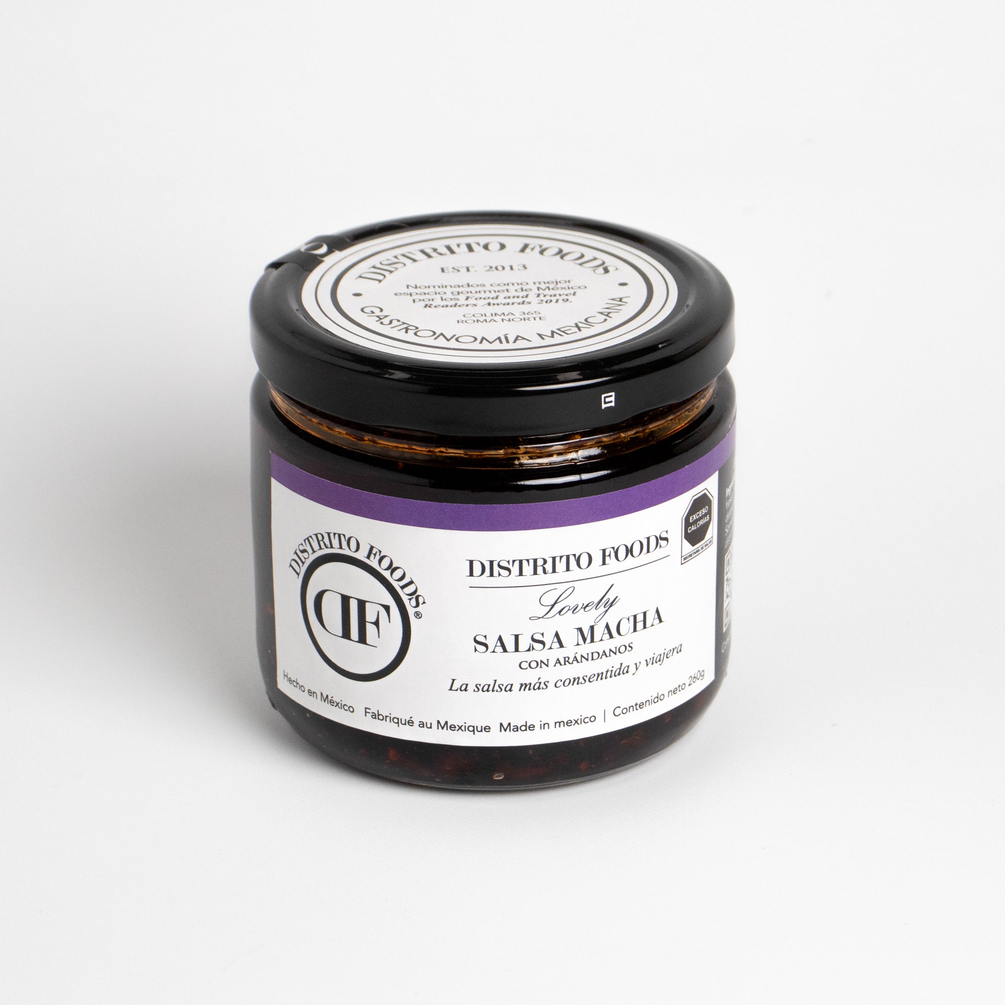 Salsa Macha con Arandanos